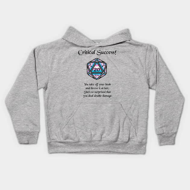 Trans Pride Critical Success Kids Hoodie by DiamondsandPhoenixFire